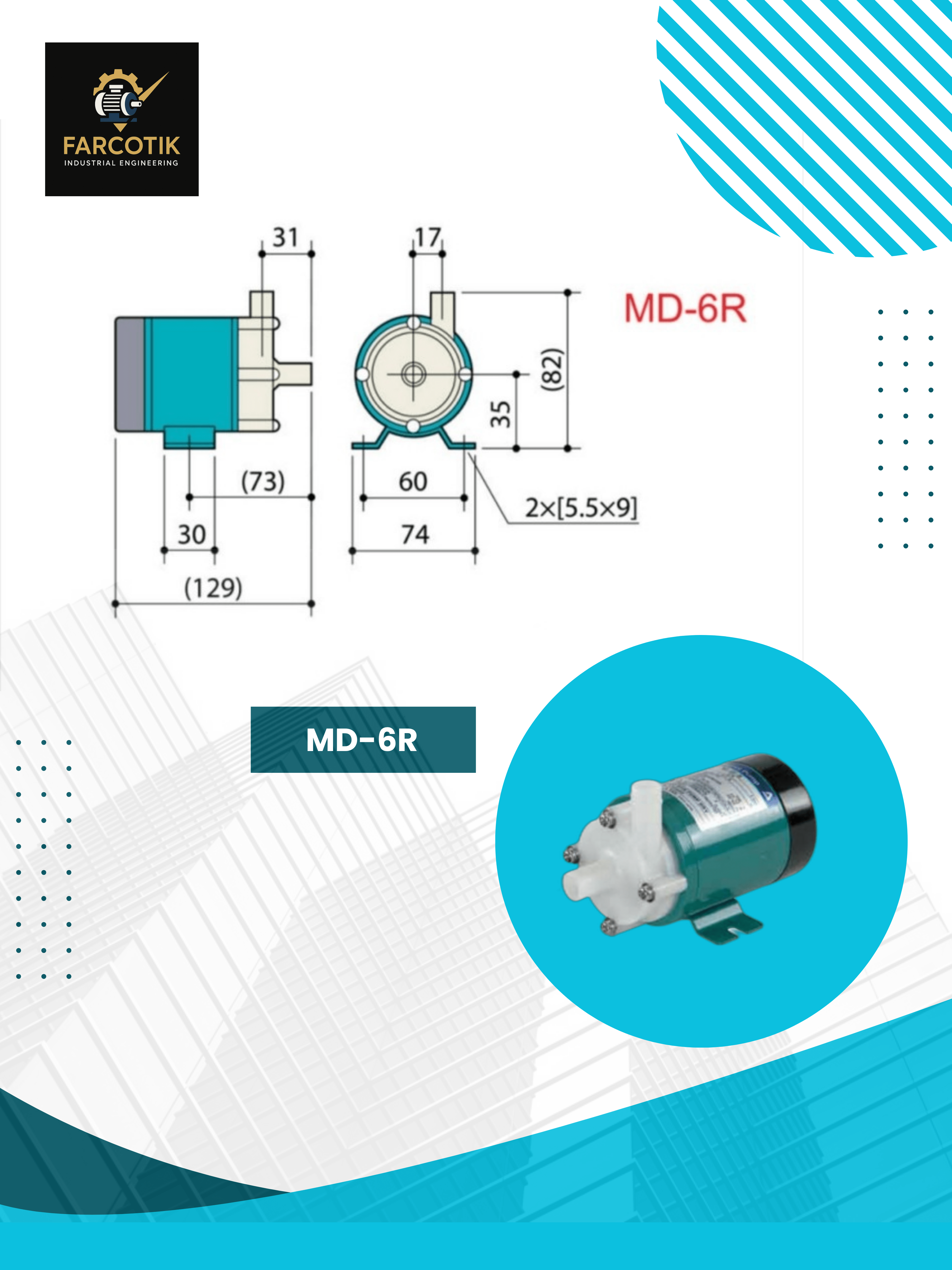 پمپ مگنتی spc مدل md6r