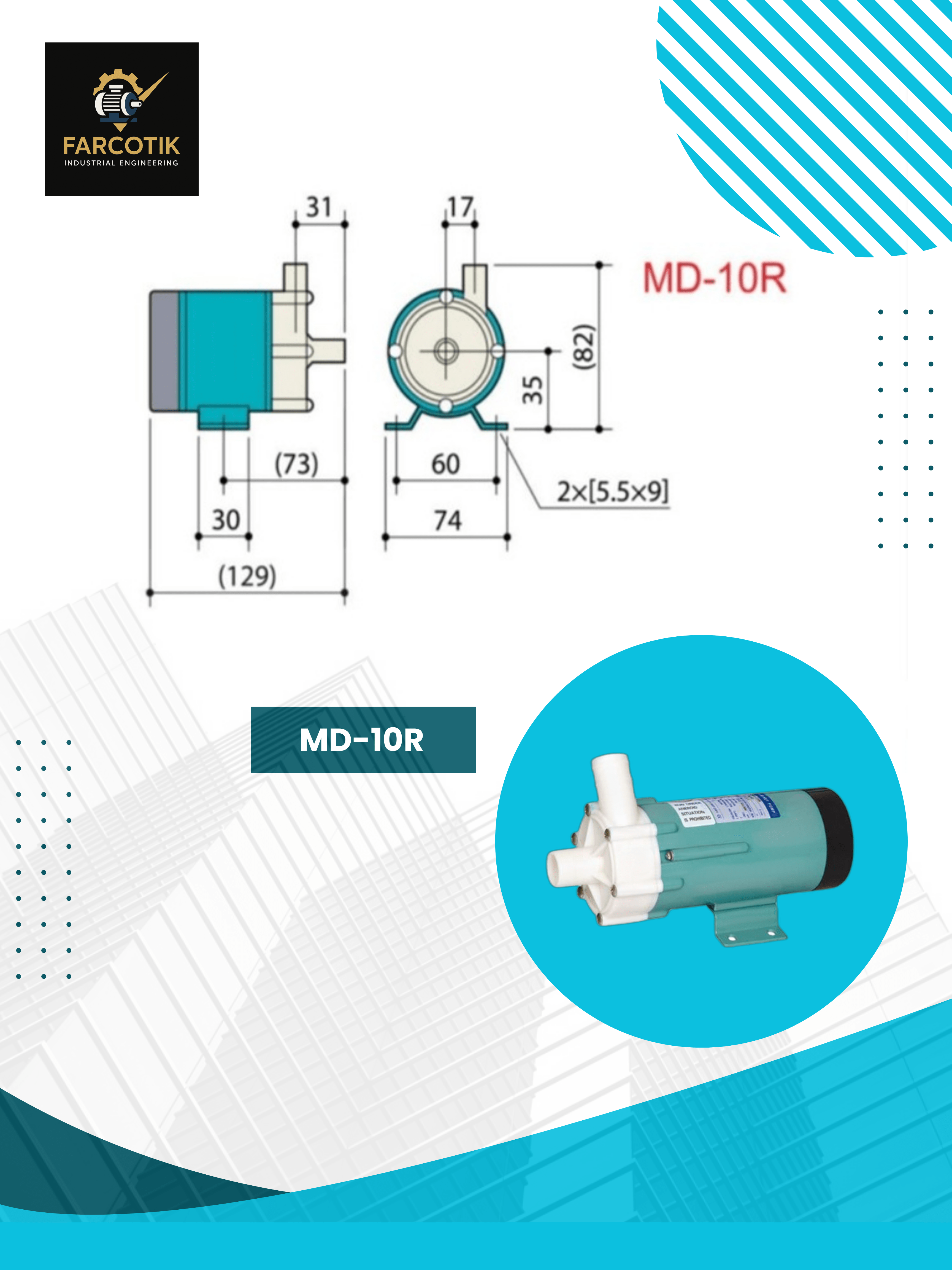 پمپ مگنتی md10r