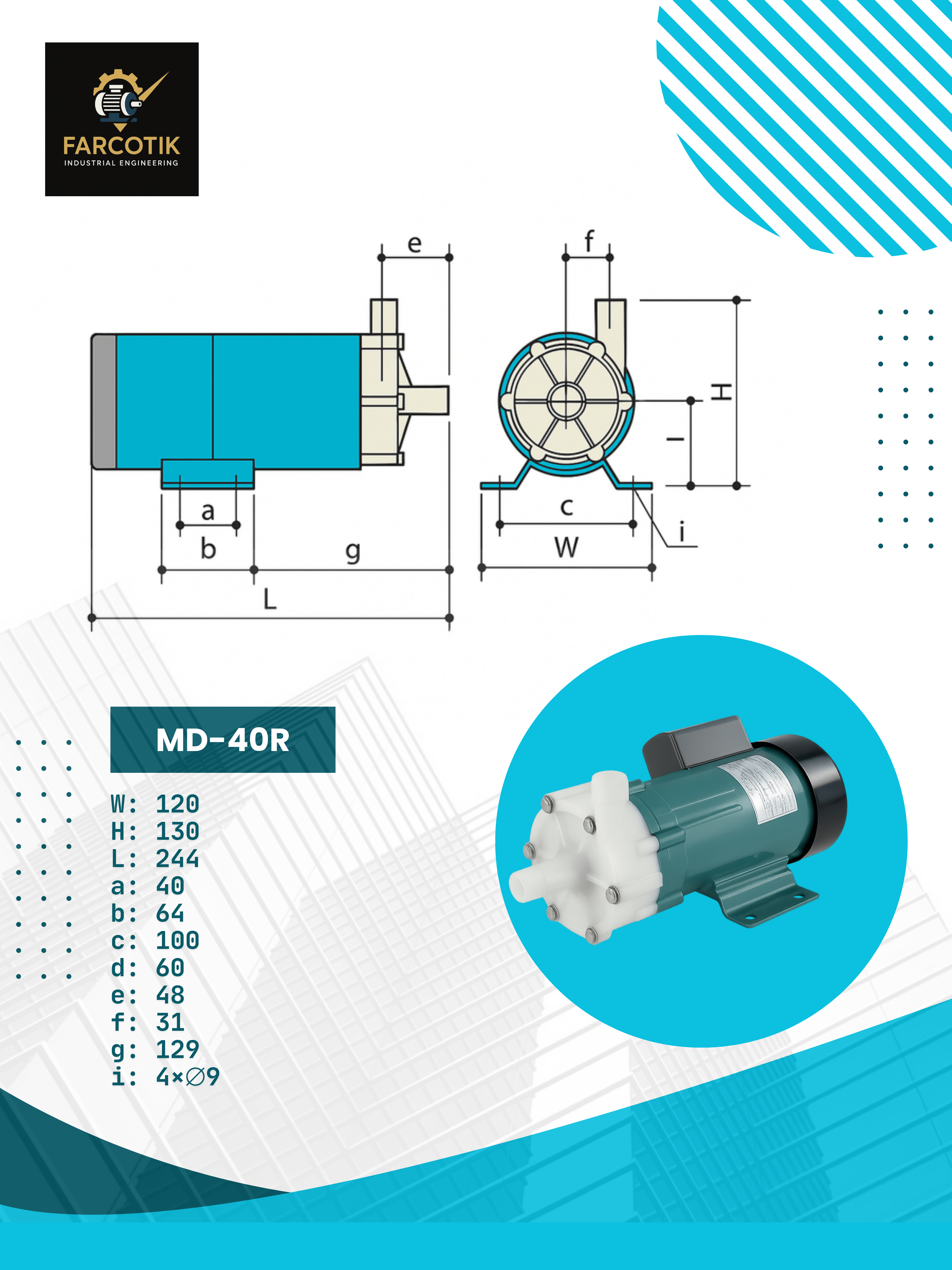 پمپ مگنتی md40r