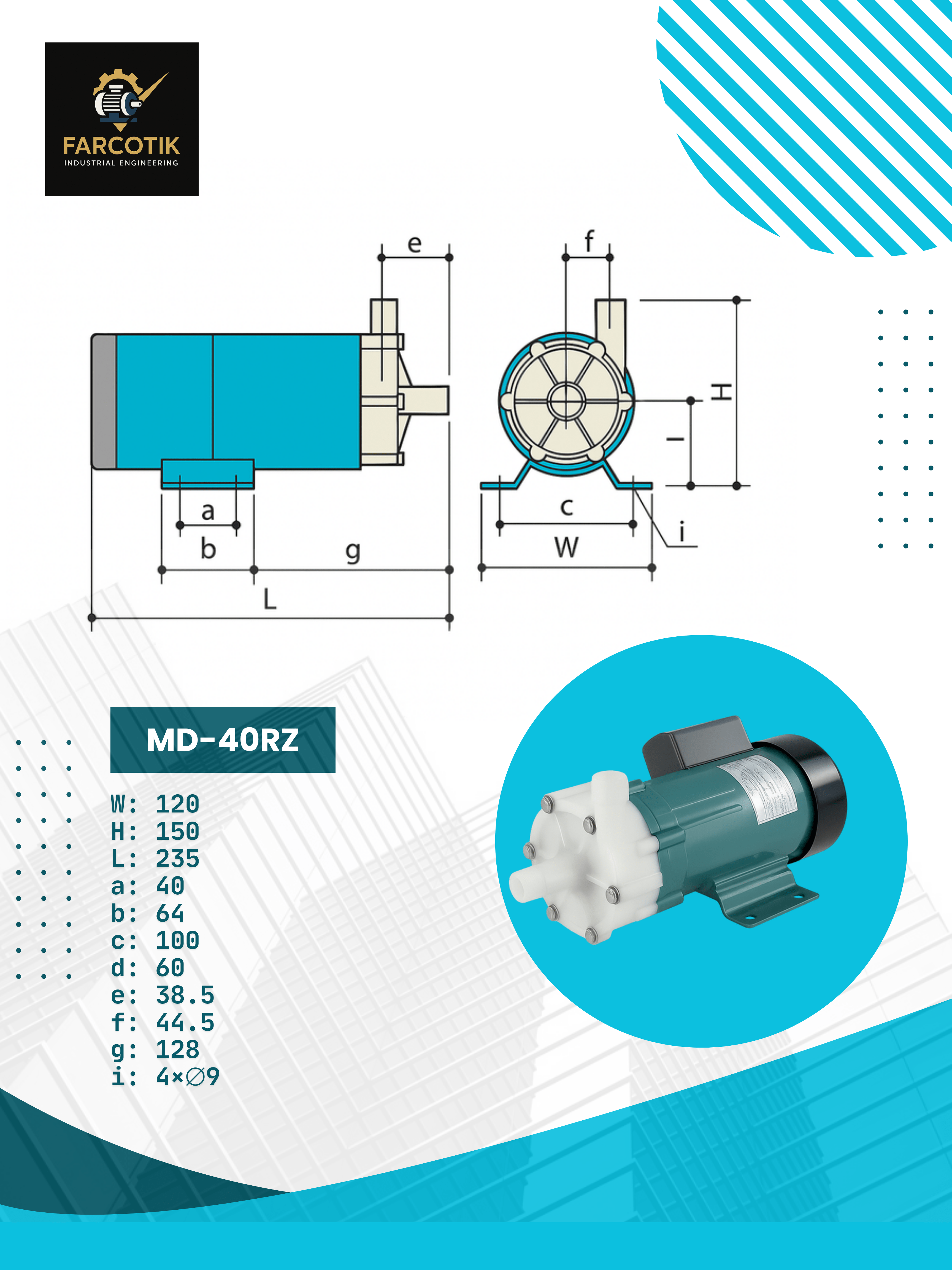 پمپ مگنتی md40rz