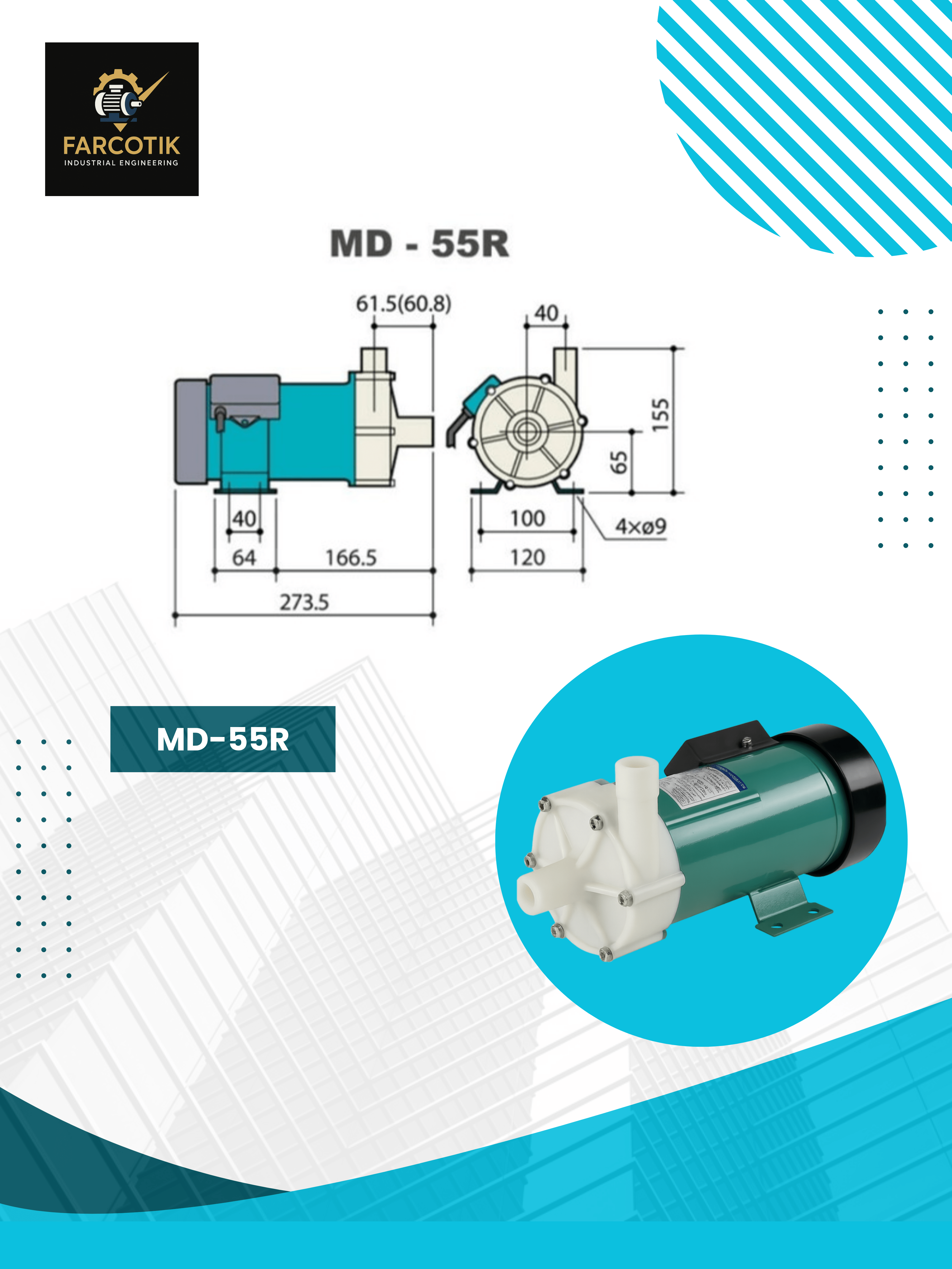 پمپ مگنتی md55r
