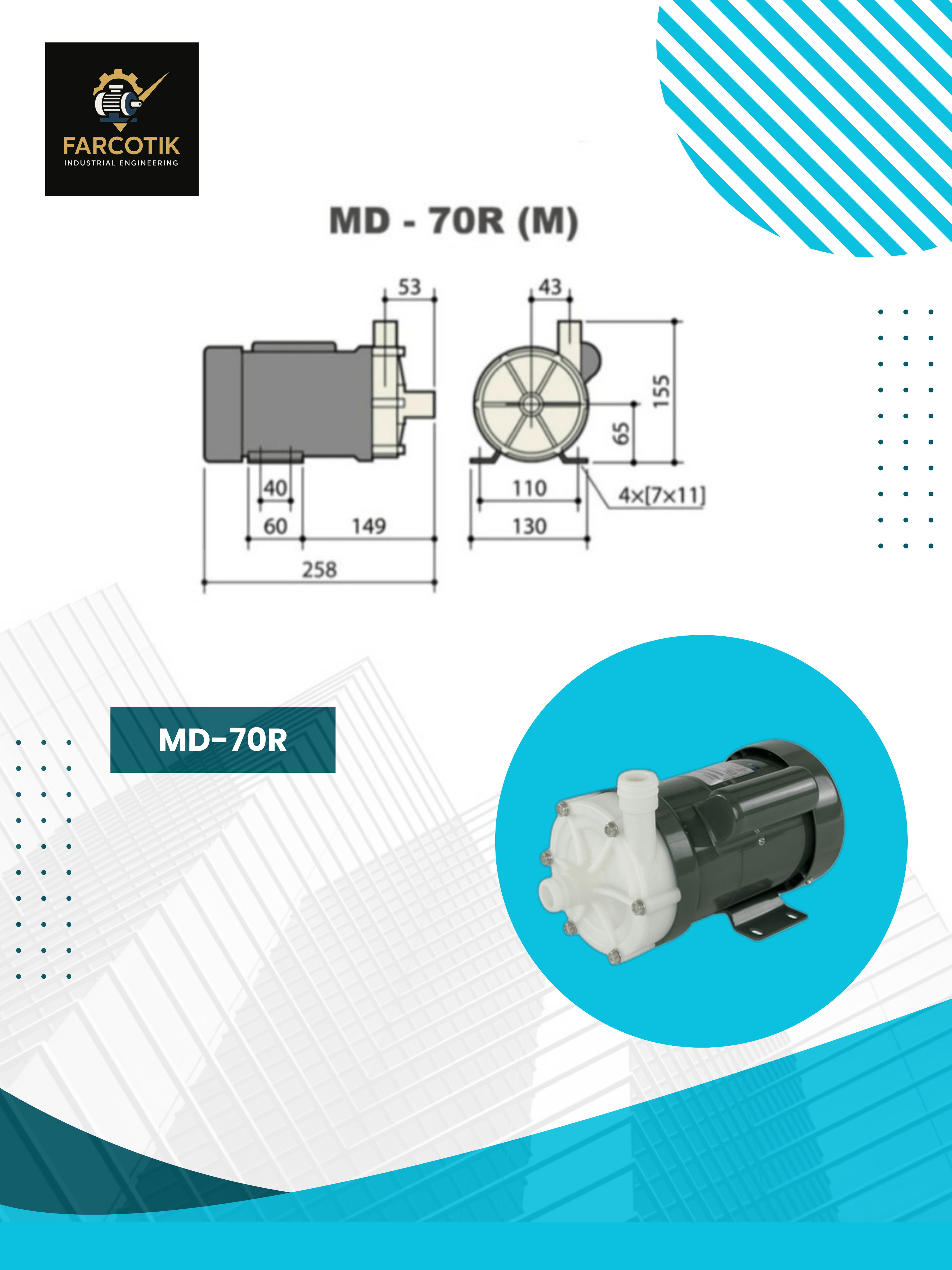 پمپ مگنتی md70r