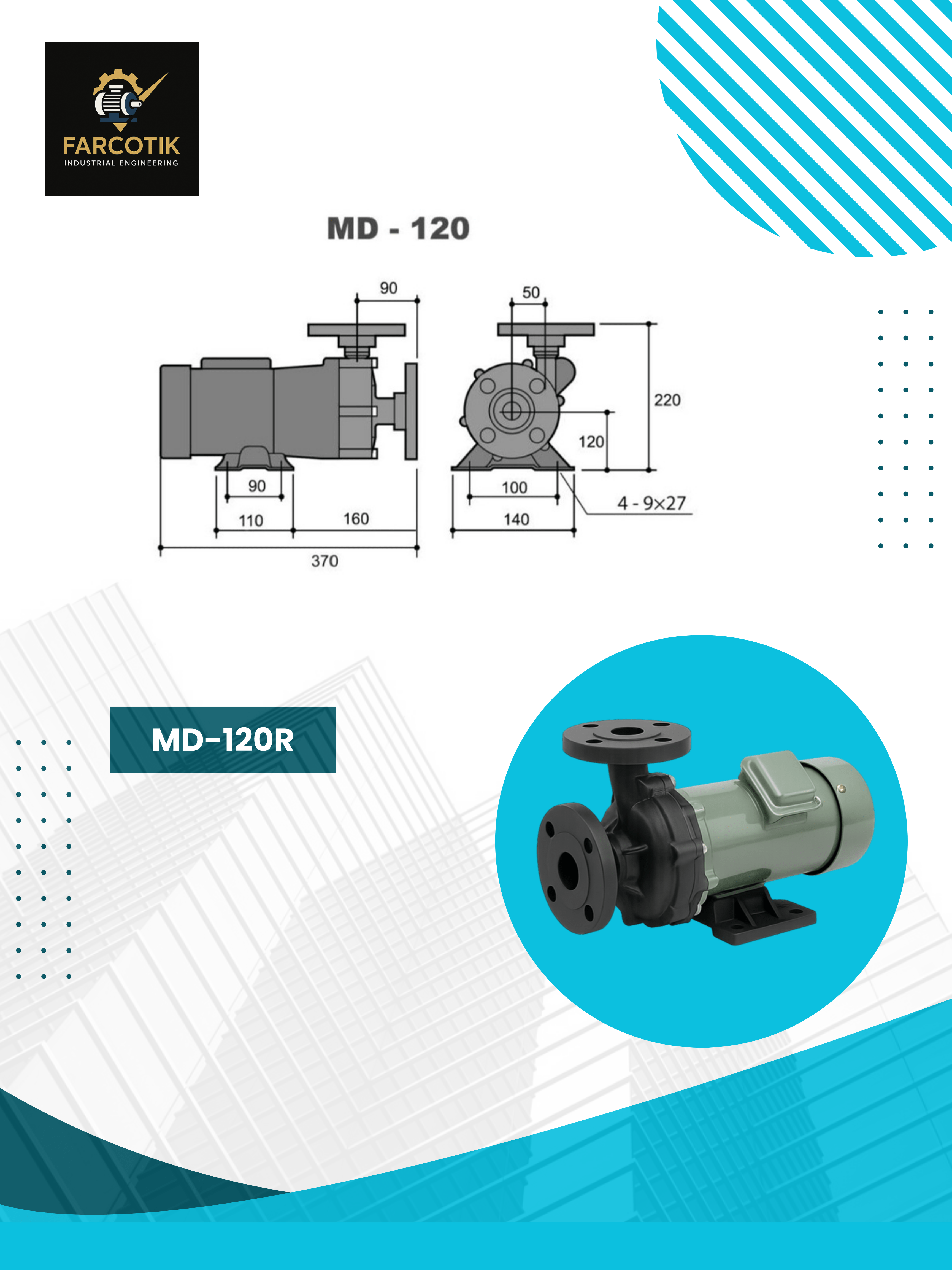 پمپ مگنتی md120r